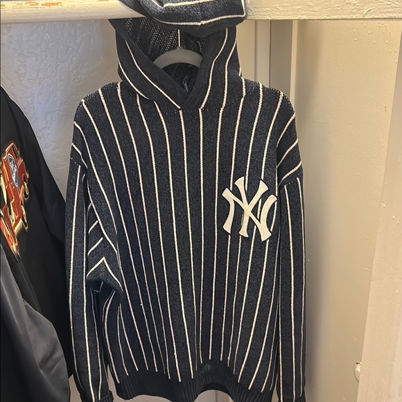 Striped Hoodie with NY Logo - Main Image